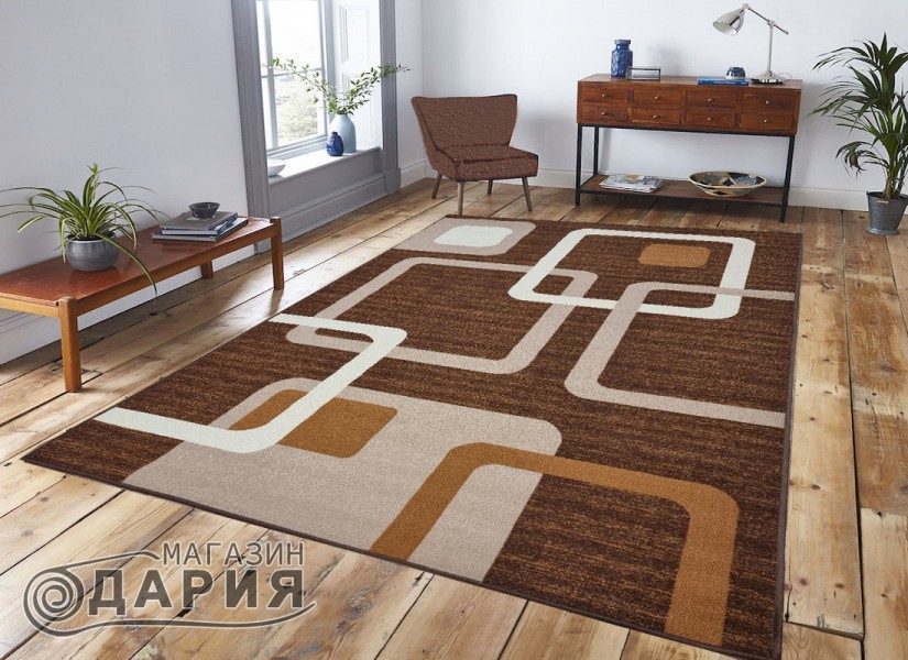 Мокетен килим ERIKA 8024 brown